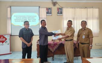 Tingkatkan Kualitas Penyimpanan Arsip, Bawaslu Pati Teken Perjanjian Kerja Sama Dengan Dinas Arpus Kab. Pati