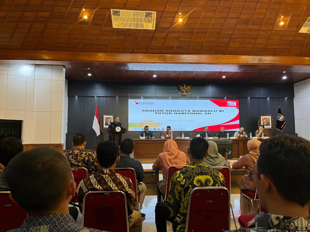 Totok Haryono dalam memberikan sambutan