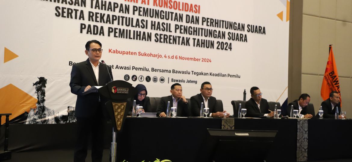 Rapat Konsolidasi Pengawasan Tahapan Pemungutan Suara dan Rekapitulasi Hasil Penghitungan Suara Pemilihan 2024