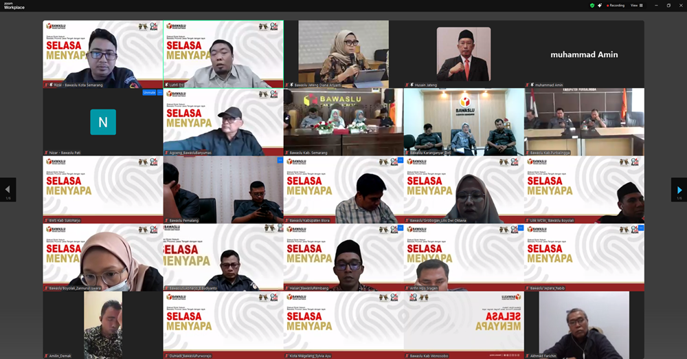 Bawaslu Pati Ikuti Selasa Menyapa, Bahas Pemungutan Suara Ulang Kabupaten Bungo