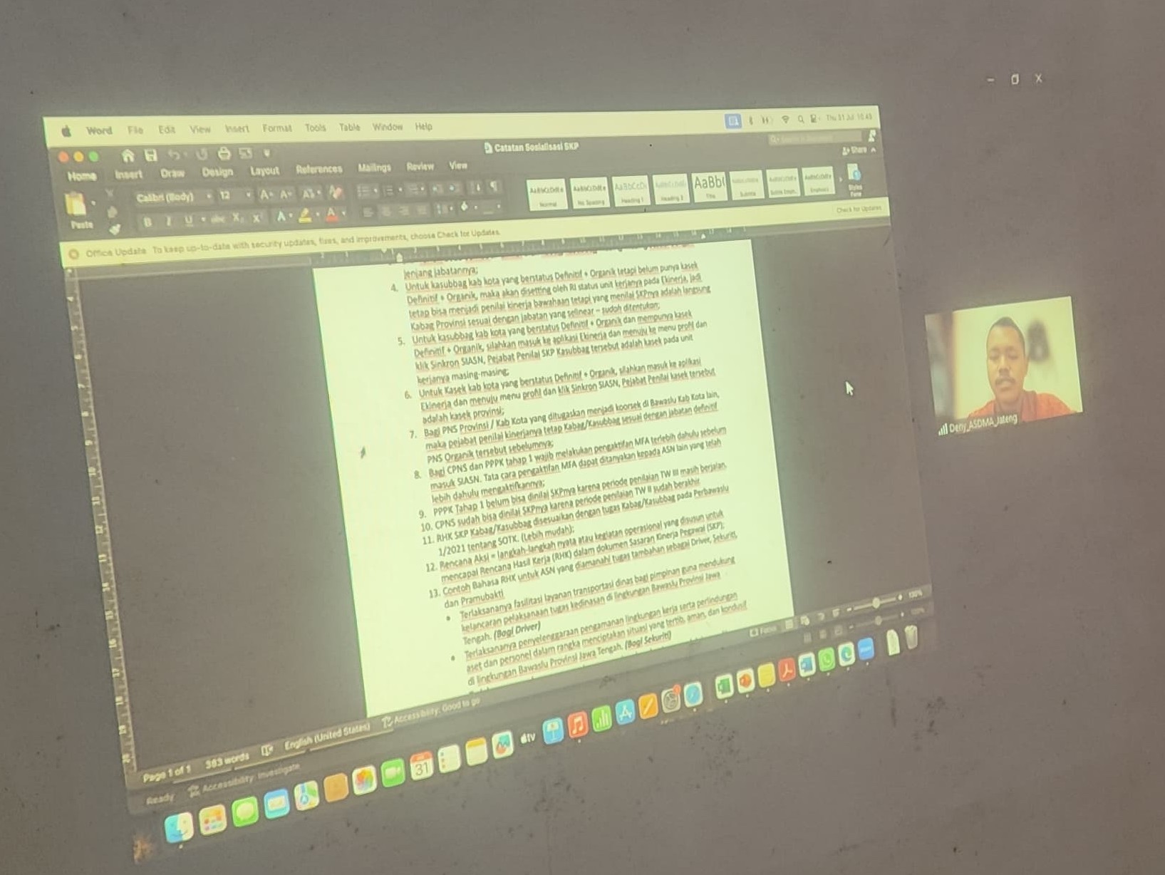 Bawaslu Jateng Dorong Penilaian Kinerja ASN yang Profesional dan Objektif