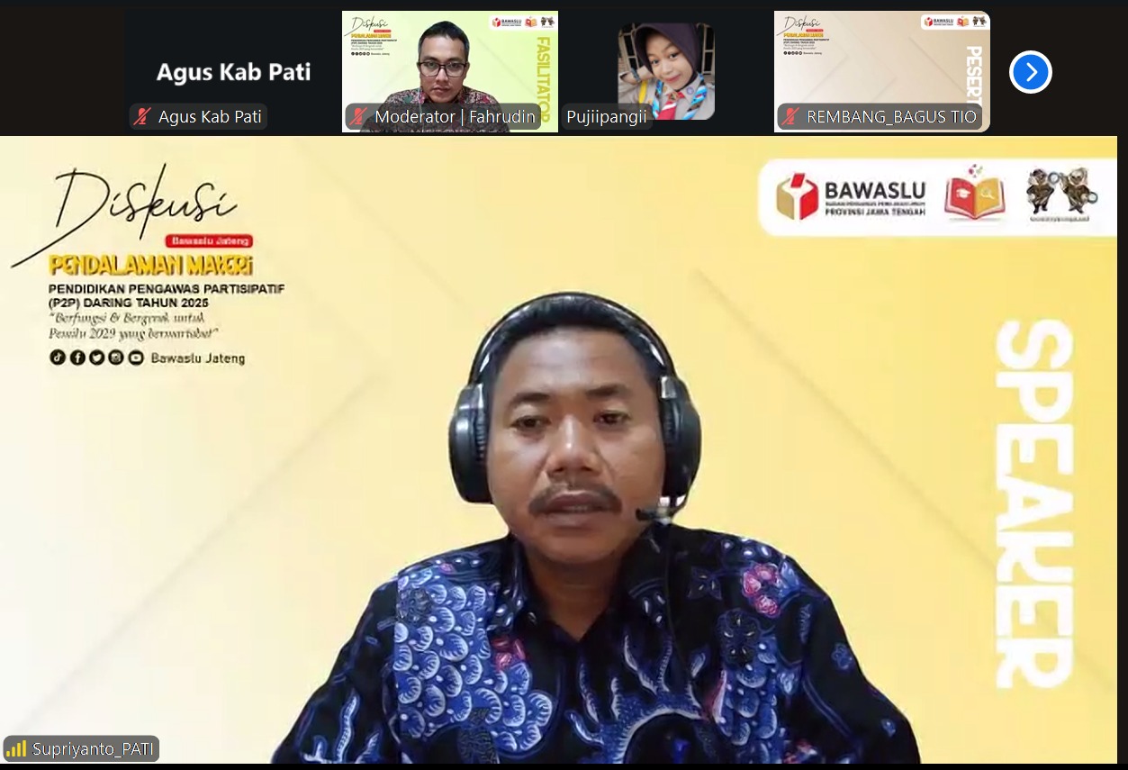 Bawaslu Pati Dorong Kader P2P Jadi Garda Terdepan Lawan Disinformasi Pemilu