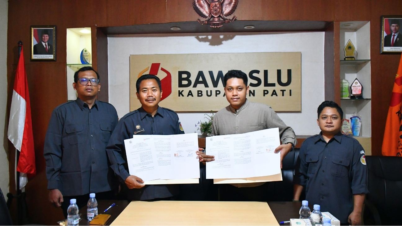 Tingkatkan Pengawasan Partisipatif, Bawaslu Pati Gandeng Perisai Demokrasi Bangsa