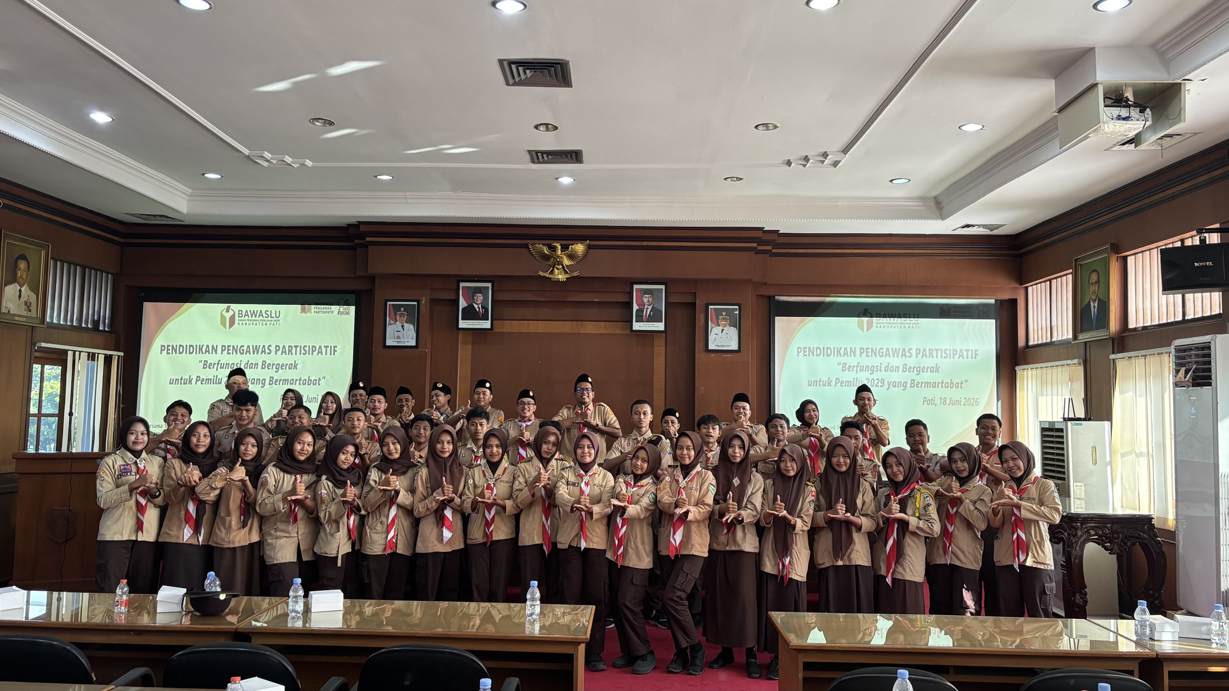 Bawaslu Pati Gelar Pendidikan Pengawas Partisipatif Guna Cetak Kader Pramuka Melek Regulasi Pemilu