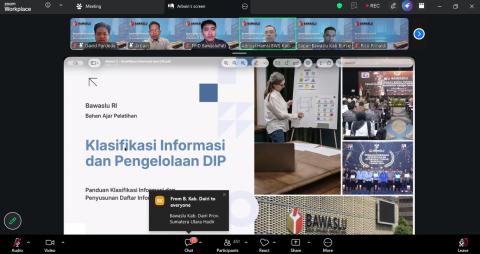 Bawaslu Kabupaten Pati Ikuti Pelatihan LMS “Bawaslu Mengajar: Pembinaan Pelaksanaan Keterbukaan Informasi Publik