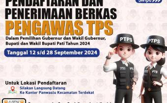 Pendaftaran PTPS Untuk Pemilihan Gubernur dan Wakil Gubernur, Bupati dan Wakil Bupati Pati Tahun 2024