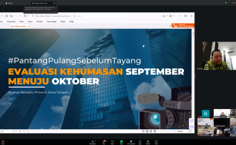 Bahas Kinerja dan Strategi Oktober, Bawaslu Pati Hadiri Evaluasi Kehumasan Se-Jawa Tengah