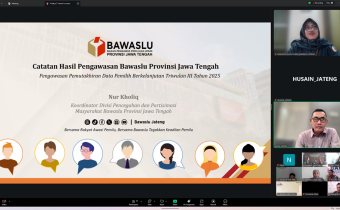 Bawaslu Pati Ikuti Evaluasi Pengawasan PDPB Triwulan III, Dorong Validitas Data Pemilih