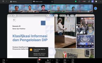 Bawaslu Kabupaten Pati Ikuti Pelatihan LMS “Bawaslu Mengajar: Pembinaan Pelaksanaan Keterbukaan Informasi Publik