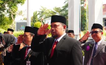 Hadiri Peringatan di Alun-Alun, Bawaslu Pati Tekankan Kolaborasi Jaga Pemilu